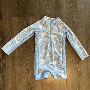 Caribbean Joe Blue and White Baby Boy Swimsuit